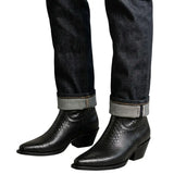 Bottines Santiag Noires pour Homme