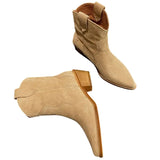 Bottines Western Beiges Look Cowgirl