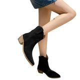 Bottines Western en Daim pour Femme