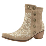Bottines Western Beiges pour Femme