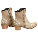 Bottines Western Beiges pour Femme Look Country