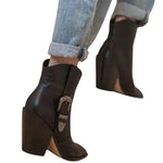 Bottines Western en Cuir pour Femme
