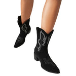 Bottines Western Noires pour Femme