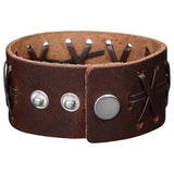 Bracelet Far West en Cuir Marron