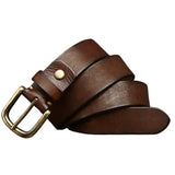 Ceinture Western Artisanale en Cuir Pleine Fleur