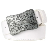 Ceinture Country Blanche avec Boucle Western