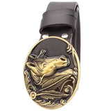 Ceinture Country en Cuir Noir
