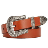 Ceinture Équitation Western Marron Clair