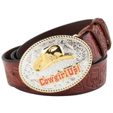 Ceinture Boucle Western pour Femme Cowgirl