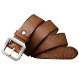 Ceinture Western Large en Cuir Camel
