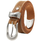 Ceinture de Style Western en Cuir Marron pour Femme