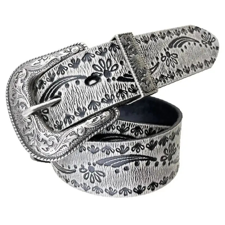 Chaps Cowboy Adulte - Cuir De Vache Blanc Et Noir - Tenue Western