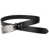 Ceinture Western en Cuir Noir Pour Femme