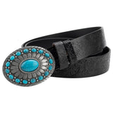 Ceinture Western avec Boucle Turquoise pour Cowgirl