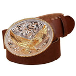 Ceinture Western Homme Marron
