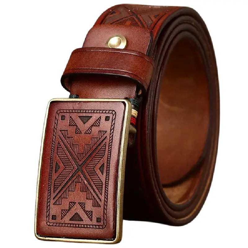 ref: 2020104 Ceinture Mexicaine western country marron homme, femme | la joya-western ref: 2020104 Ceinture Mexicaine western country marron homme, femme | la joya-western