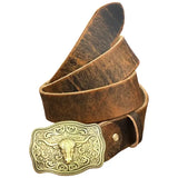 Ceinture Western Vintage avec Boucle Cowboy