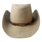 Chapeau de Cowboy Femme en Cuir Style Western