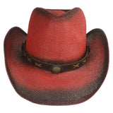 Chapeau de Cowboy Femme Rouge Look Country