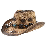 Chapeau de Cowboy en Paille pour Femme