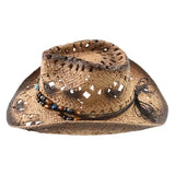 Chapeau de Cowboy en Paille pour Femme Style Western