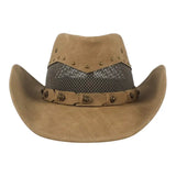 Chapeau de Cowboy Aéré en Cuir