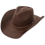 Chapeau de Cowboy en Feutre Marron