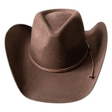 Chapeau de Cowboy en Feutre Marron Style Western