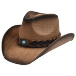 Chapeau de Cowboy en Paille pour Homme