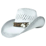 Chapeau Western en Paille Femme Look Cowgirl