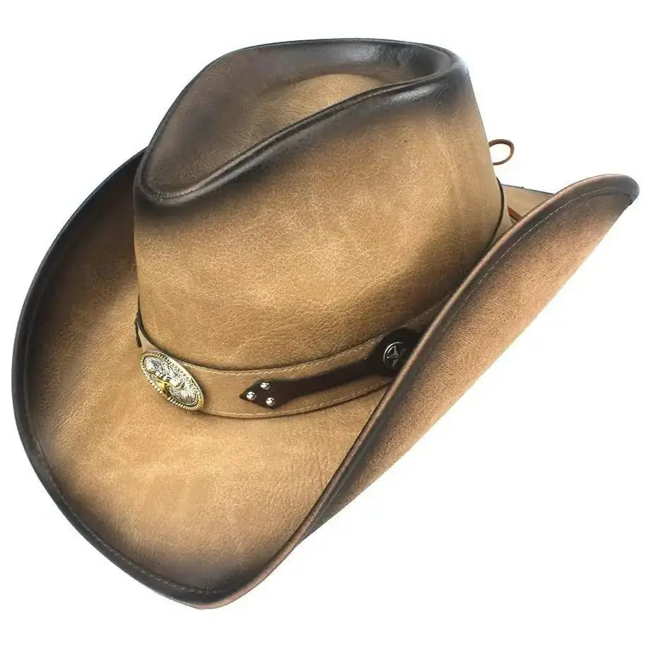 Chapeaux Cowboy Style Western Pour Hommes,Chapeaux Fedora à Large Bord Pour Femme,Costume De Cowgirl,Chapeau Western,Chapeaux De Soleil Chapeau D' équitation (001 Kaki, Taille Unique