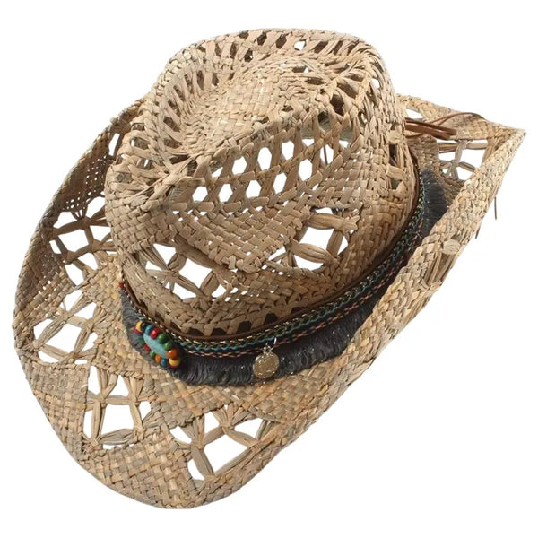 LIN82 Chapeau country western paille fushia UNISEXE | la joya-western