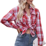 Chemise Country à Carreaux pour Femme