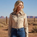 Chemise Country Femme Brodée