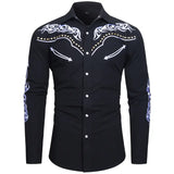 Chemise Western Country avec Broderies Originales
