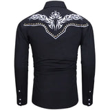 Chemise Western Country Noire pour Homme