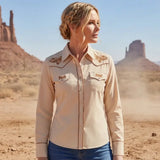 Chemise Country Western pour Femme Style Cowgirl