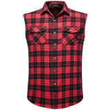 Chemise Cowboy sans Manches pour Homme