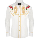 Chemise Cowboy Blanche de Style Mexicain