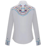 Chemise Équitation Western avec Broderies