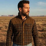 Chemise Style Western Marron