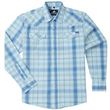 Chemise Western Bleu Clair à Carreaux pour Homme