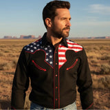 Chemise Western Drapeau US