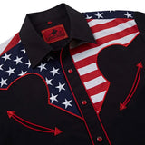 Chemise Western Drapeau US