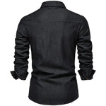 Chemise Western en Denim Noir