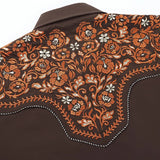 Chemise Western Homme Marron
