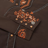 Chemise Western Homme Marron