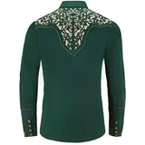 Chemise Western Verte pour Homme