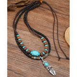 Collier Indien Plume Esprit Amerindien