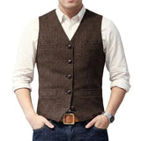 Gilet Country Western Marron